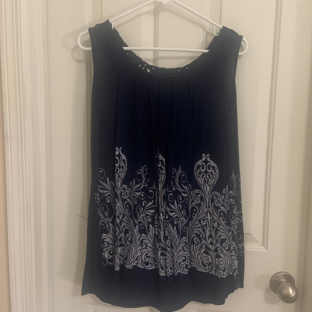 Navy blue tank top